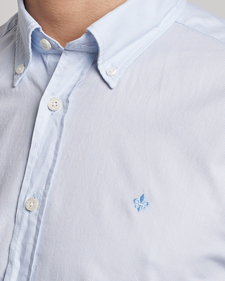 Mies | Kauluspaidat | Morris | Structured Washed Button Down Shirt Light Blue