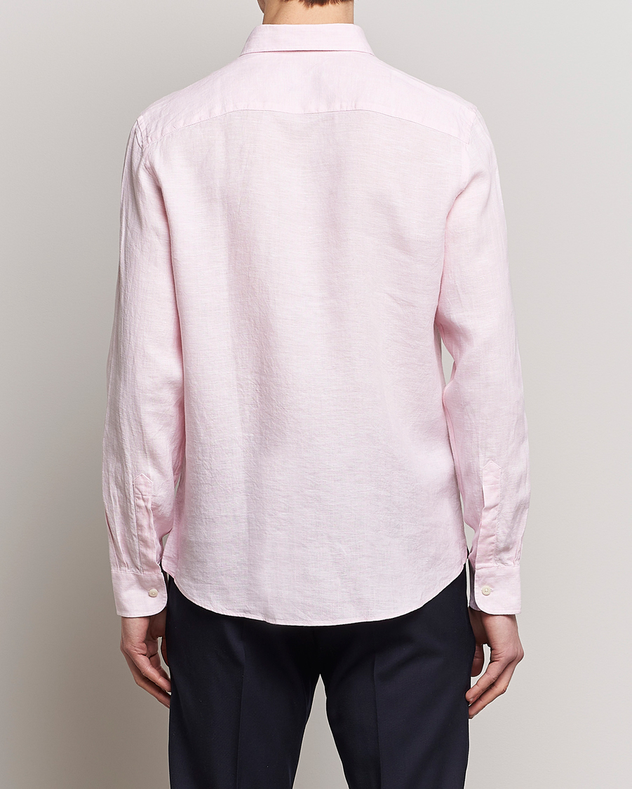 Mies | Kauluspaidat | Morris | Douglas Linen Button Down Shirt Pink