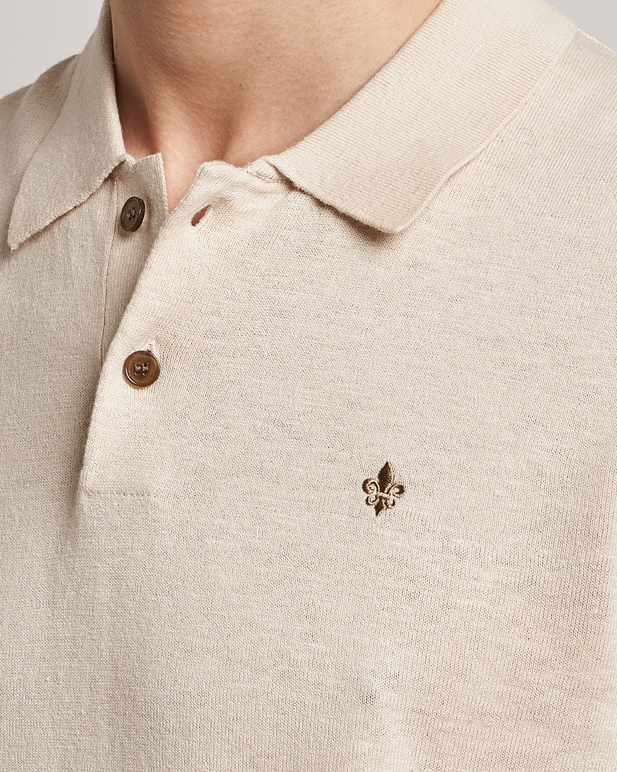 Mies | Pikeet | Morris | Harold Cotton/Linen Summer Polo Off White