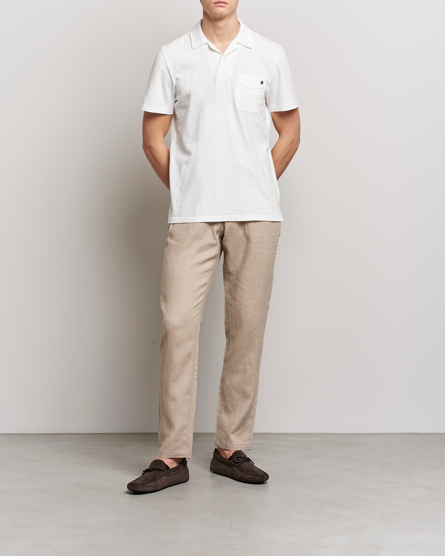 Mies | Pikeet | Morris | Clopton Cotton Blend Polo Off White