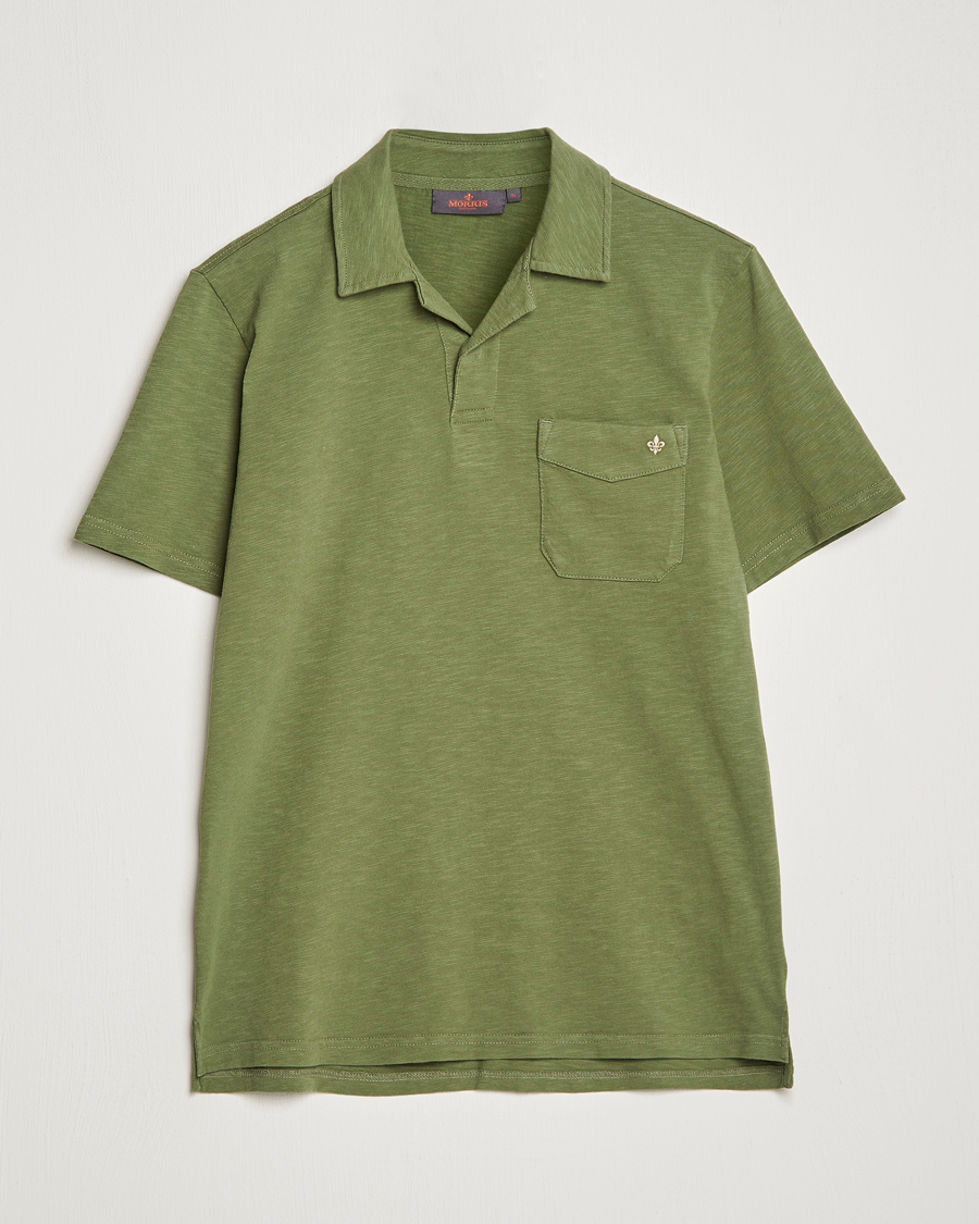 Mies | Pikeet | Morris | Clopton Cotton Blend Polo Sage Green