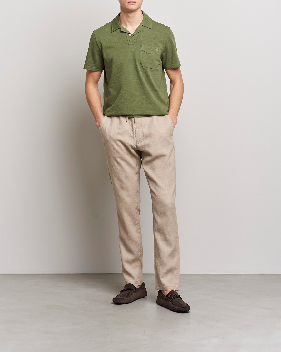 Mies | Pikeet | Morris | Clopton Cotton Blend Polo Sage Green