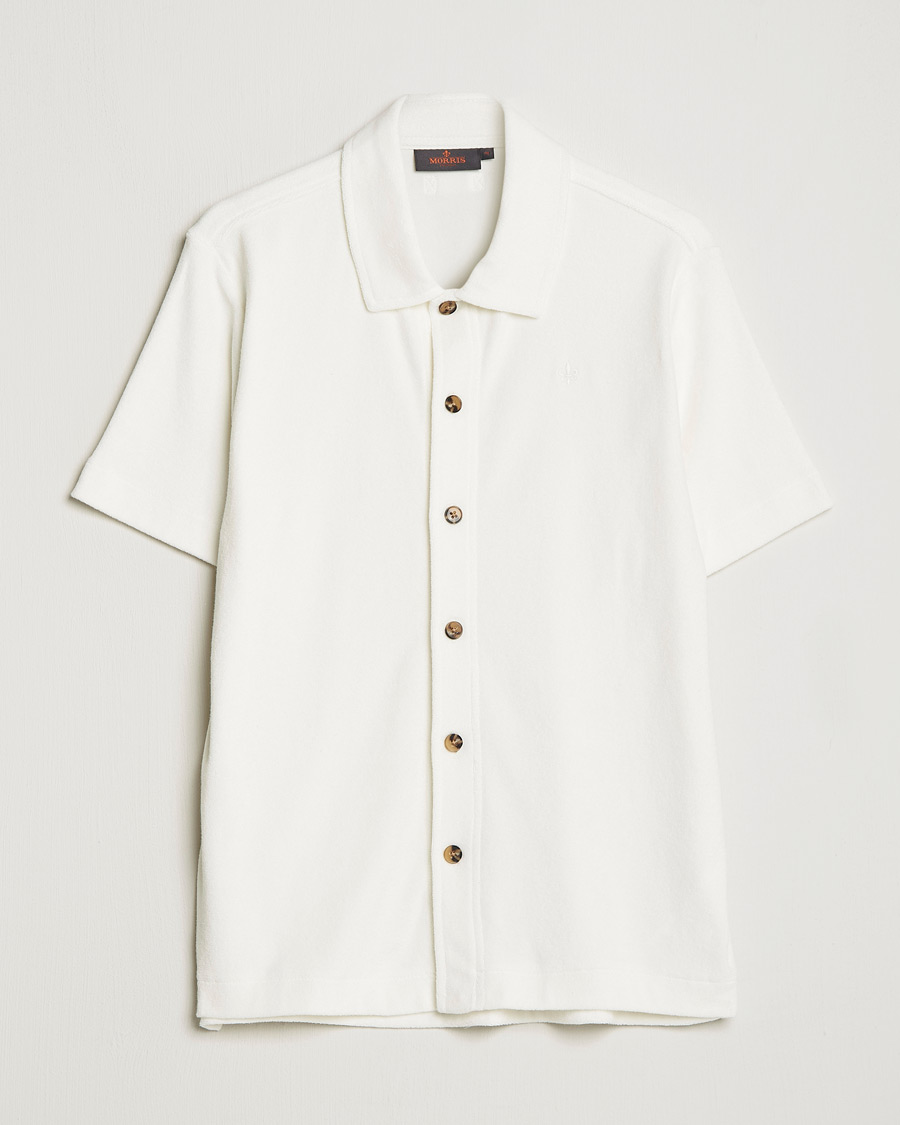 Mies | Kauluspaidat | Morris | Hunter Terry Short Sleeve Shirt Off White