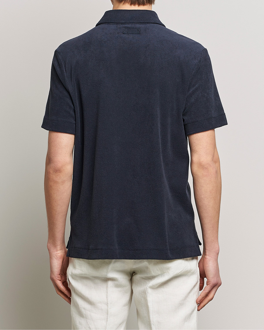 Mies | Kauluspaidat | Morris | Hunter Terry Short Sleeve Shirt Old Blue