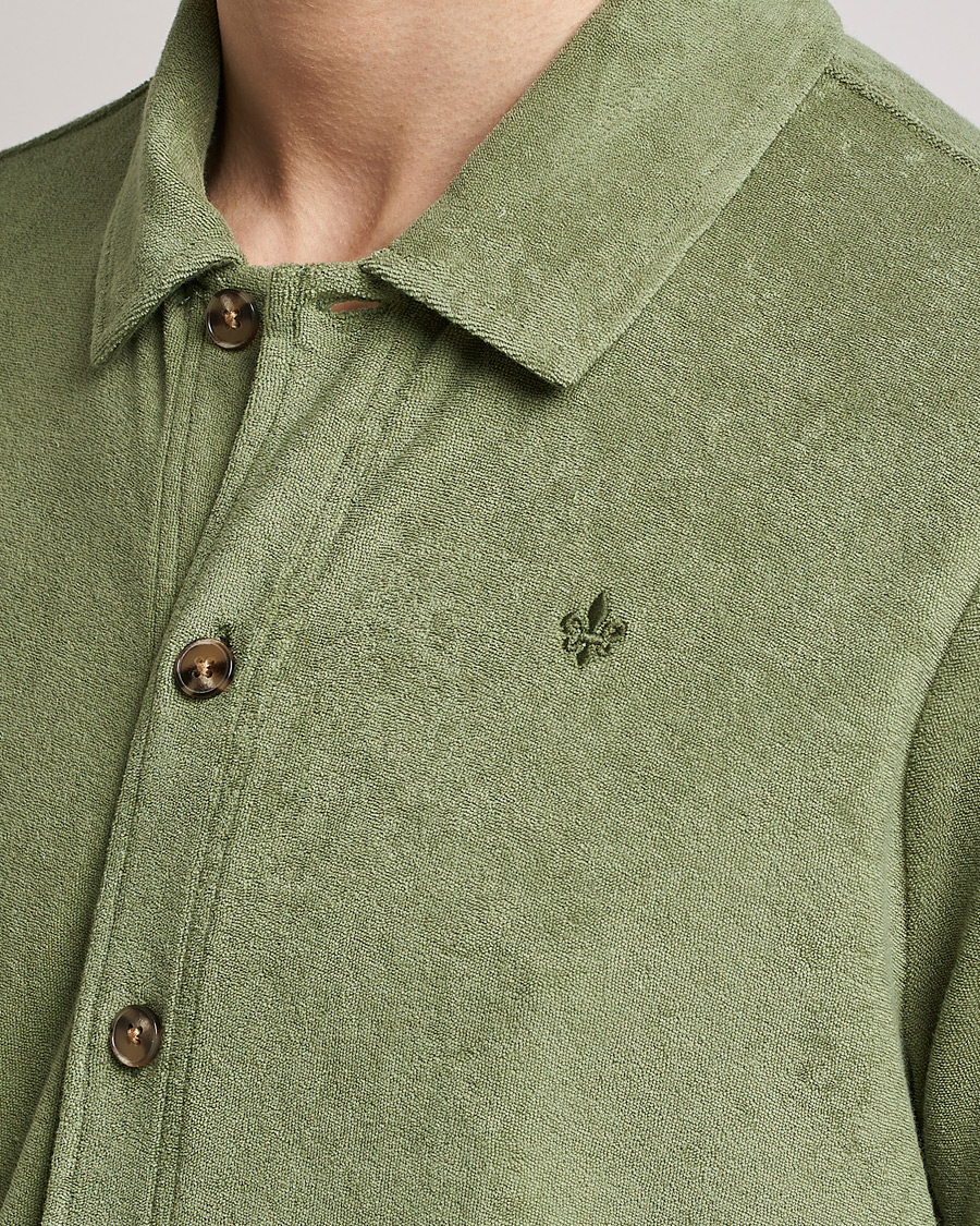 Mies | Kauluspaidat | Morris | Hunter Terry Short Sleeve Shirt Sage Green