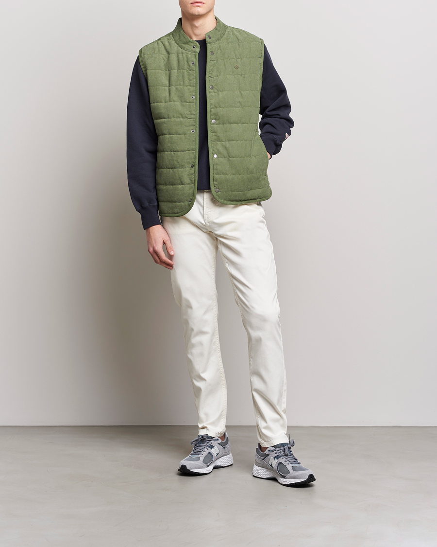 Mies | Housut | Morris | James Structured 5-Pocket Trousers White