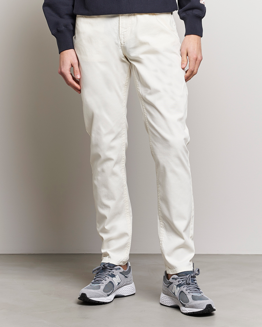 Mies | Viisitaskuhousut | Morris | James Structured 5-Pocket Trousers White