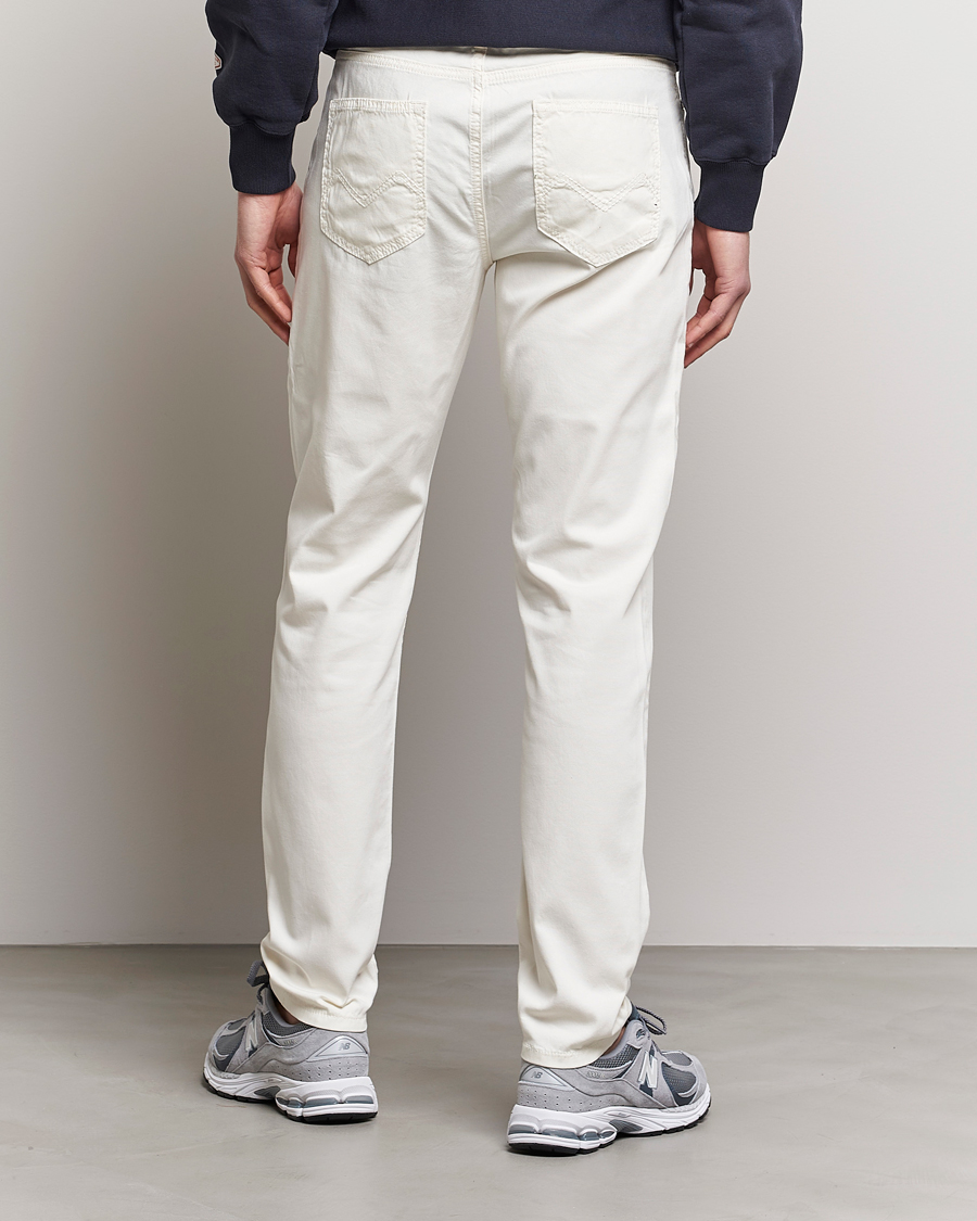 Mies | Housut | Morris | James Structured 5-Pocket Trousers White