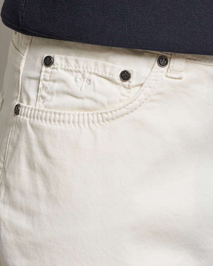 Mies | Housut | Morris | James Structured 5-Pocket Trousers White