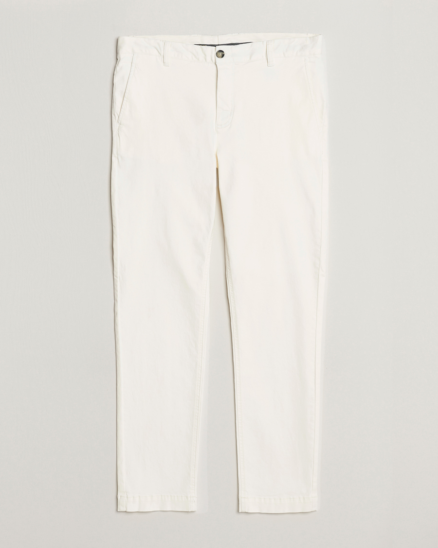 Mies | Housut | Morris | Jeffrey Brushed Stretch Chino White