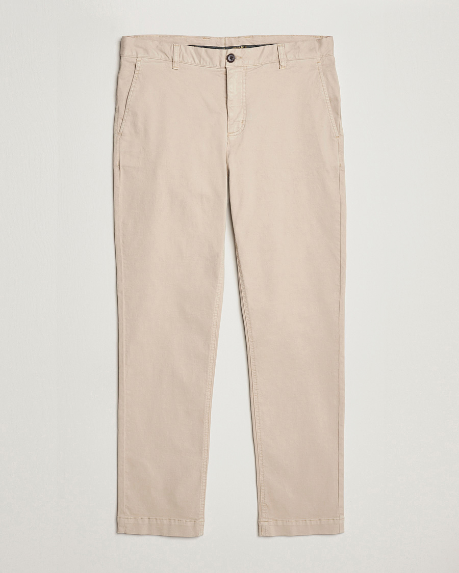 Mies | Housut | Morris | Jeffrey Brushed Chinos Khaki