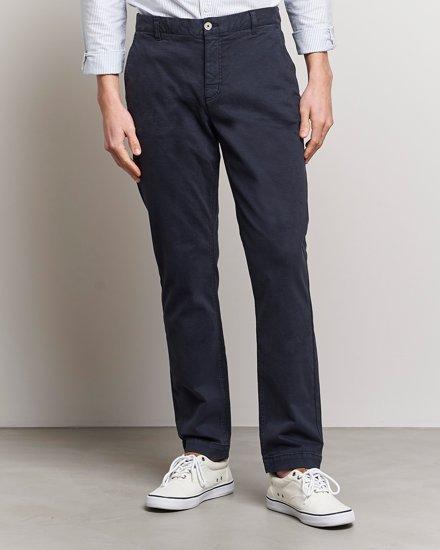 Mies | Housut | Morris | Jeffrey Brushed Chinos Blue