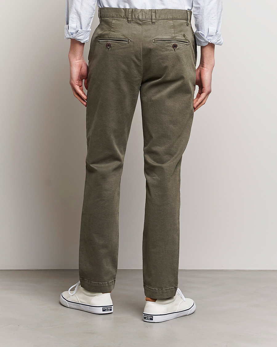 Mies | Housut | Morris | Jeffrey Brushed Chinos Olive