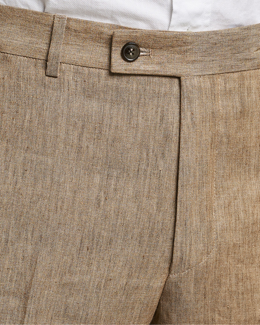 Mies | Housut | Morris | Bobby Linen Suit Trousers Khaki