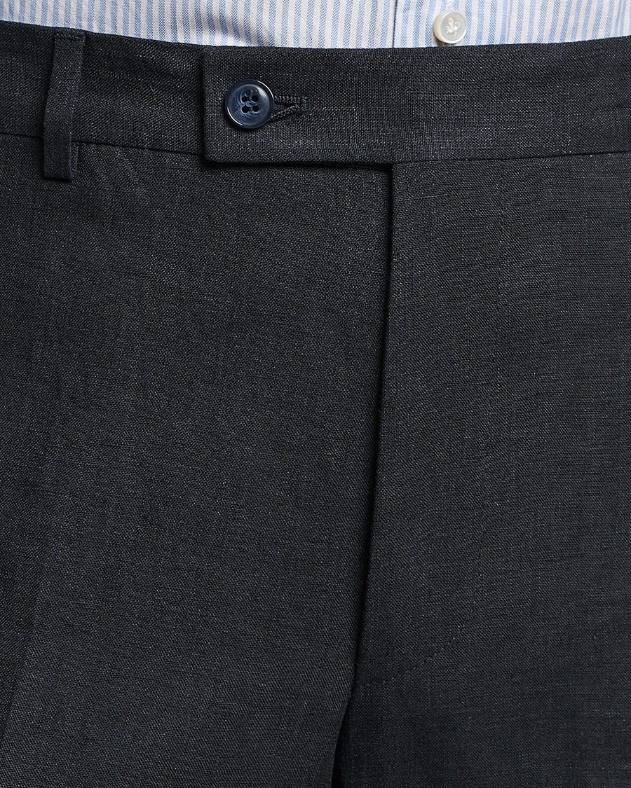 Mies | Housut | Morris | Bobby Linen Suit Trousers Navy