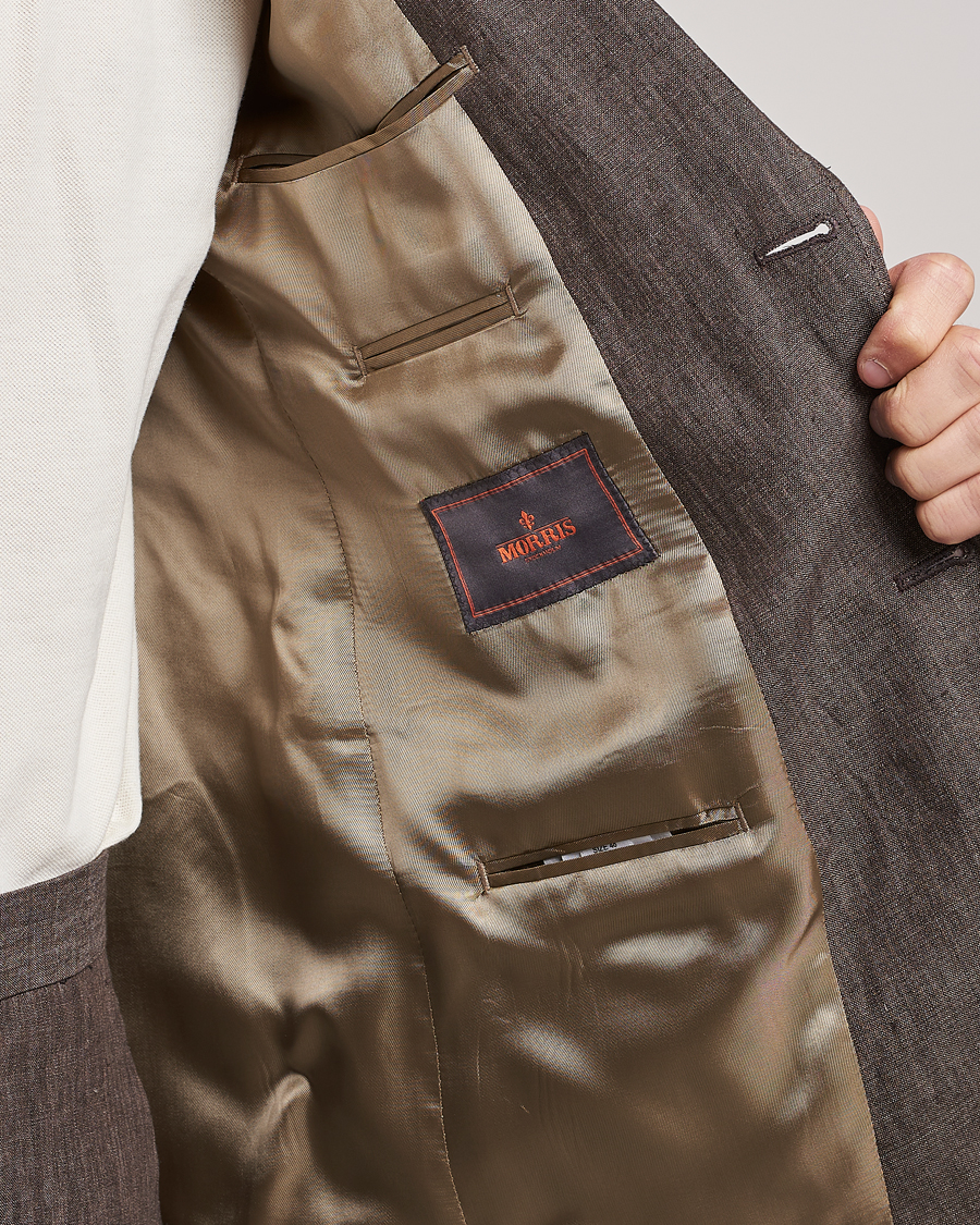 Mies | Pikkutakit | Morris | Archie Linen Suit Blazer Brown