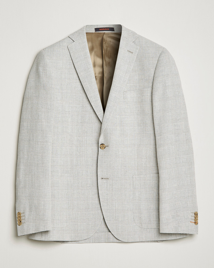 Mies | Pikkutakit | Morris | Archie Glencheck Cotton Blazer Khaki