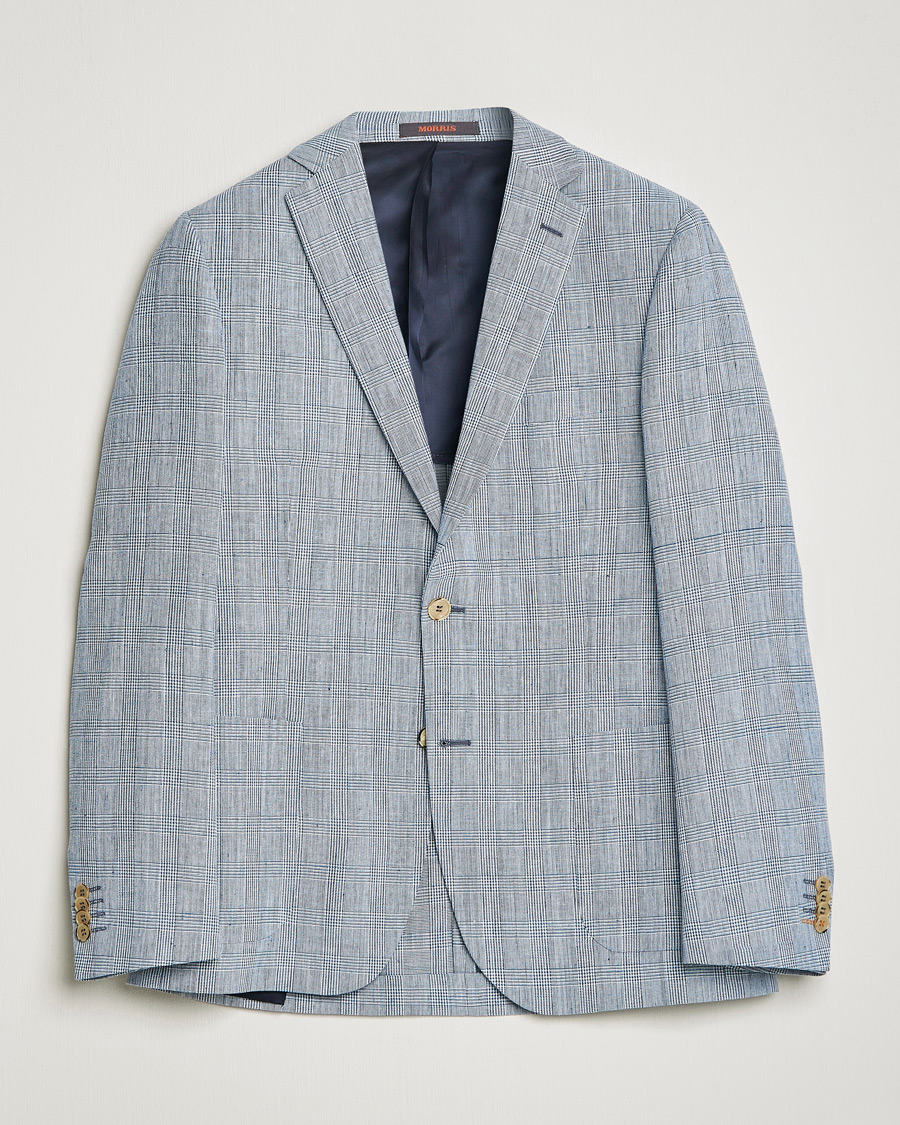 Mies | Pikkutakit | Morris | Archie Glencheck Cotton Blazer Blue