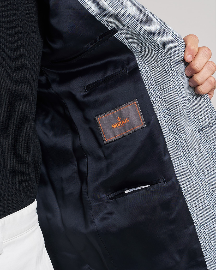 Mies | Pikkutakit | Morris | Archie Glencheck Cotton Blazer Blue