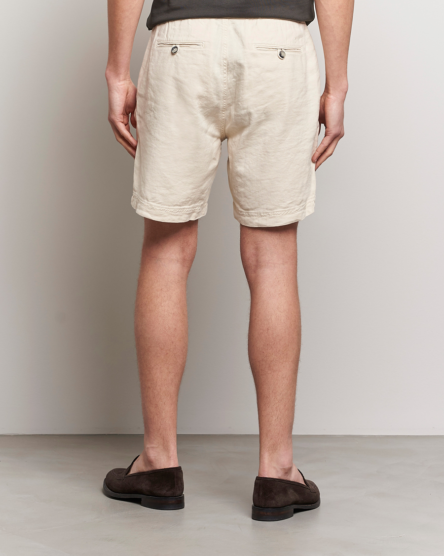 Mies | Shortsit | Morris | Fenix Linen Drawstring Shorts Beige