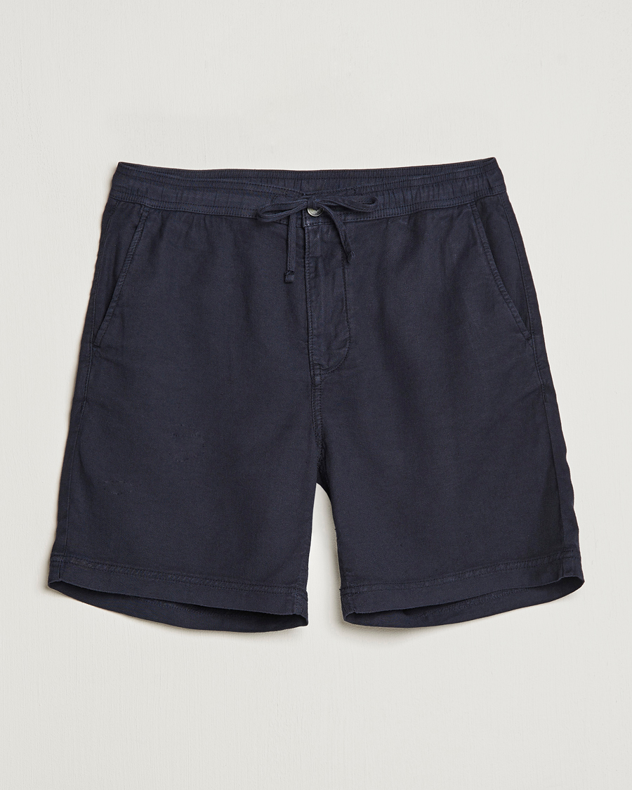 Mies | Shortsit | Morris | Fenix Linen Drawstring Shorts Navy