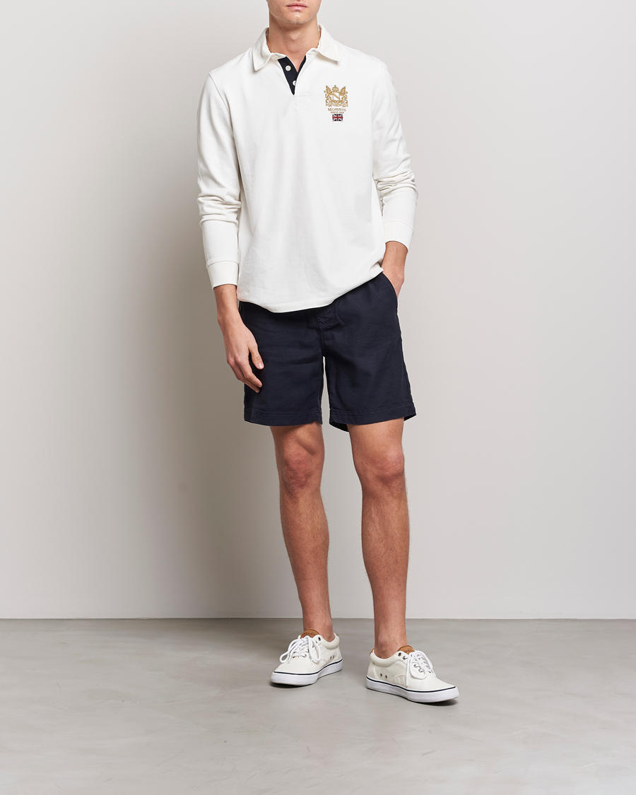 Mies | Shortsit | Morris | Fenix Linen Drawstring Shorts Navy