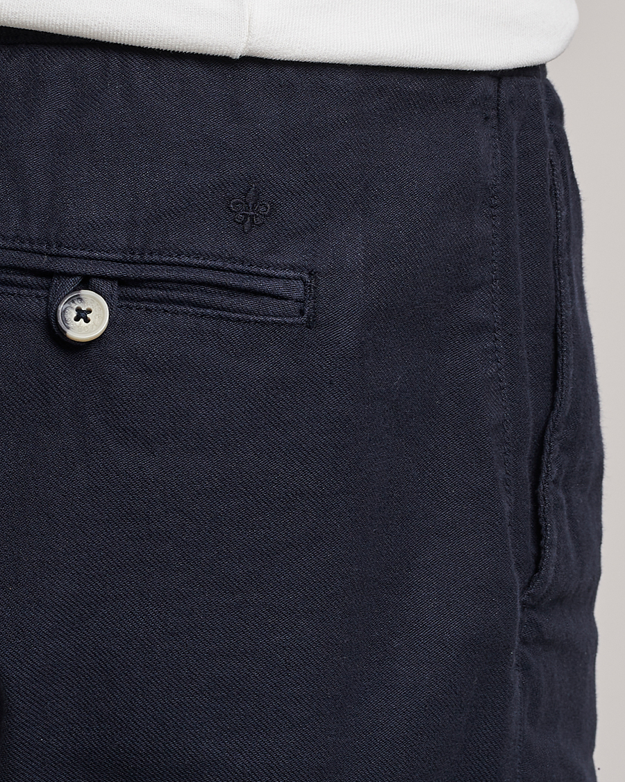 Mies | Shortsit | Morris | Fenix Linen Drawstring Shorts Navy