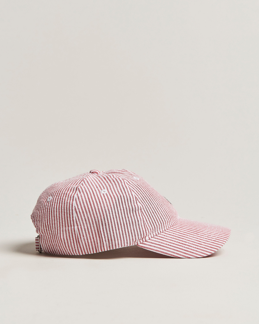Mies | Morris Chapman StripedCotton Cap Red/White | Morris | Chapman StripedCotton Cap Red/White