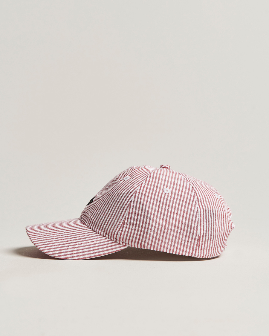 Mies | Morris Chapman StripedCotton Cap Red/White | Morris | Chapman StripedCotton Cap Red/White