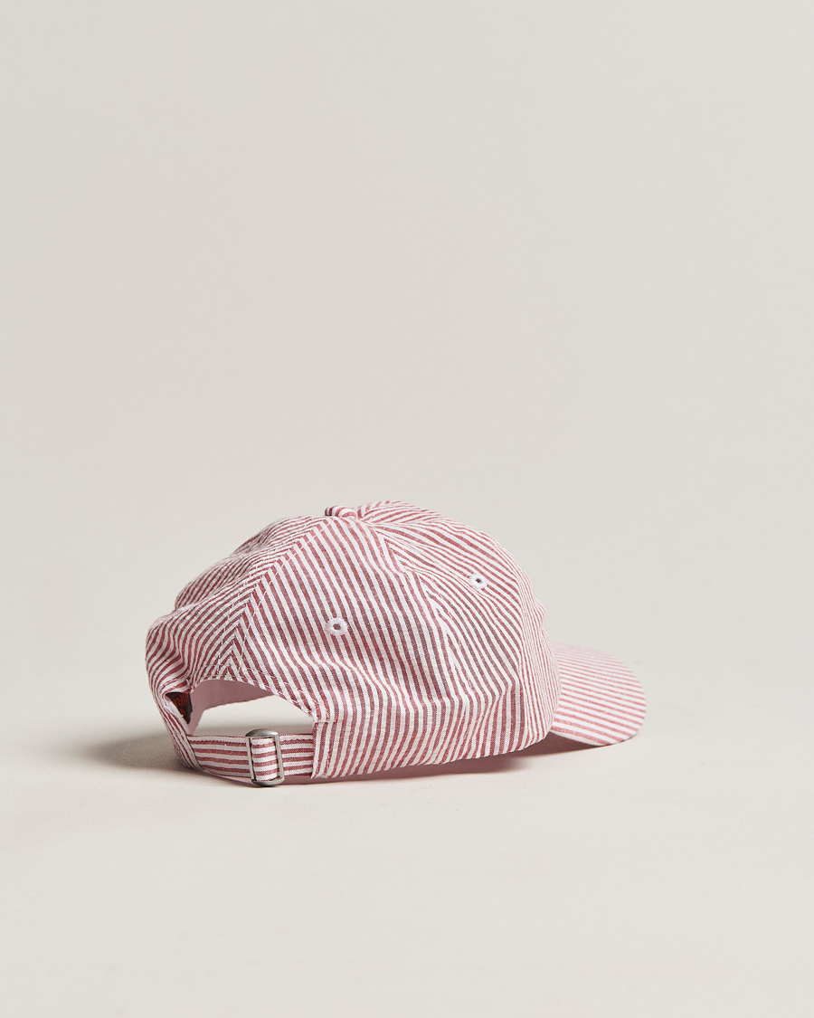 Mies | Morris Chapman StripedCotton Cap Red/White | Morris | Chapman StripedCotton Cap Red/White