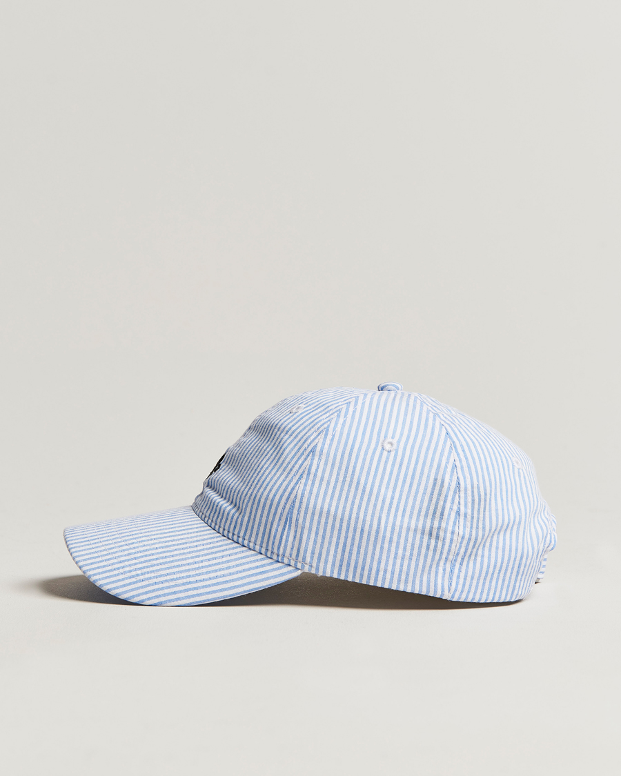 Mies | Morris Chapman StripedCotton Cap Blue/White | Morris | Chapman StripedCotton Cap Blue/White
