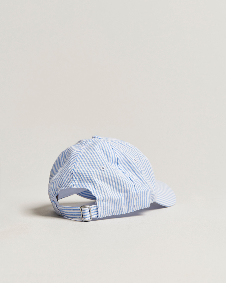 Mies | Morris Chapman StripedCotton Cap Blue/White | Morris | Chapman StripedCotton Cap Blue/White