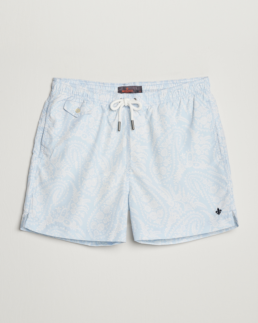 Mies | Uimahousut | Morris | Paisley Bathing Trunks Light Blue