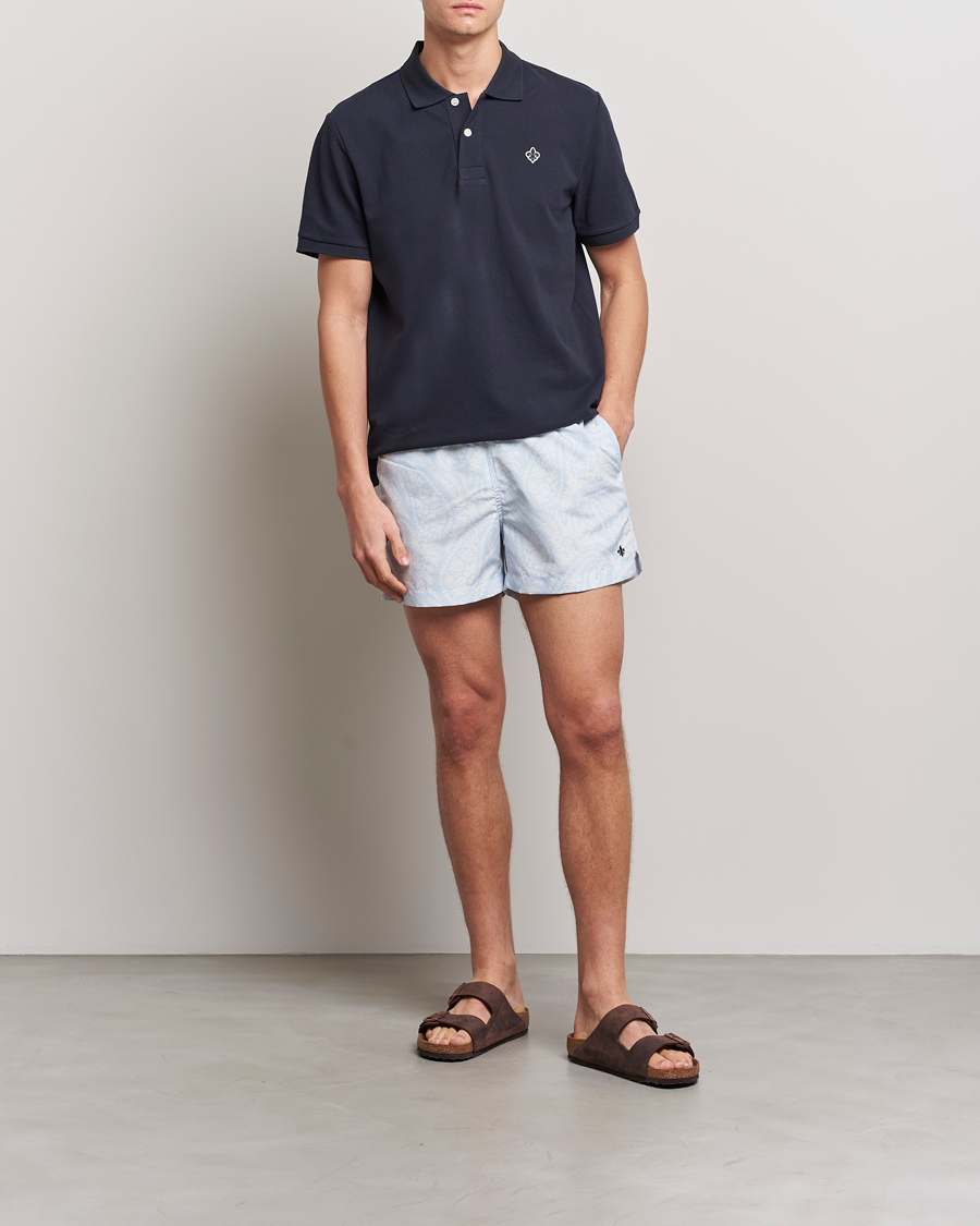 Mies | Uimahousut | Morris | Paisley Bathing Trunks Light Blue
