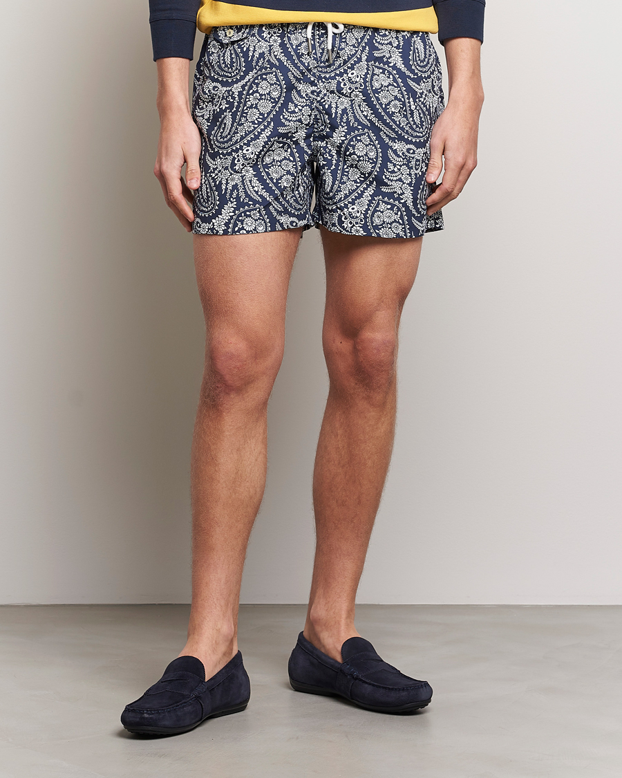 Mies | Uimahousut | Morris | Paisley Bathing Trunks Navy