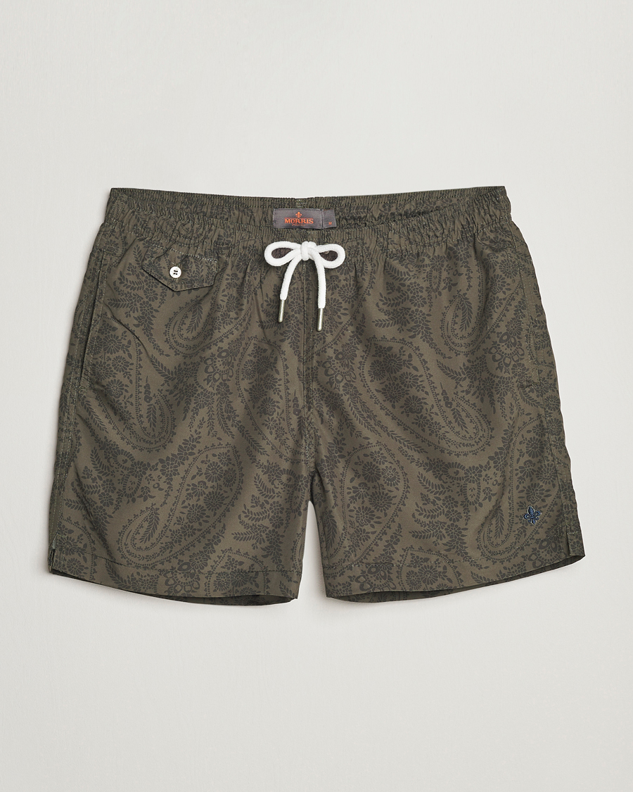Mies | Uimahousut | Morris | Paisley Bathing Trunks Olive