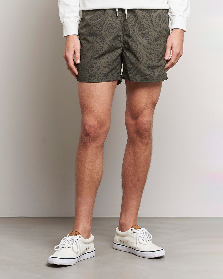 Mies | Uimahousut | Morris | Paisley Bathing Trunks Olive