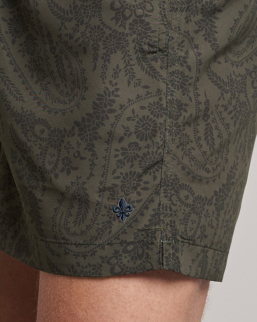 Mies | Uimahousut | Morris | Paisley Bathing Trunks Olive