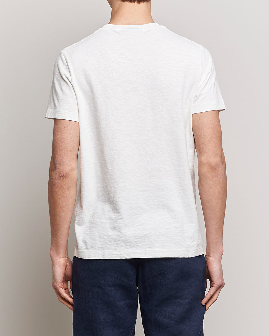 Mies | T-paidat | Morris | Lily Slub Pocket Crew Neck Tee White