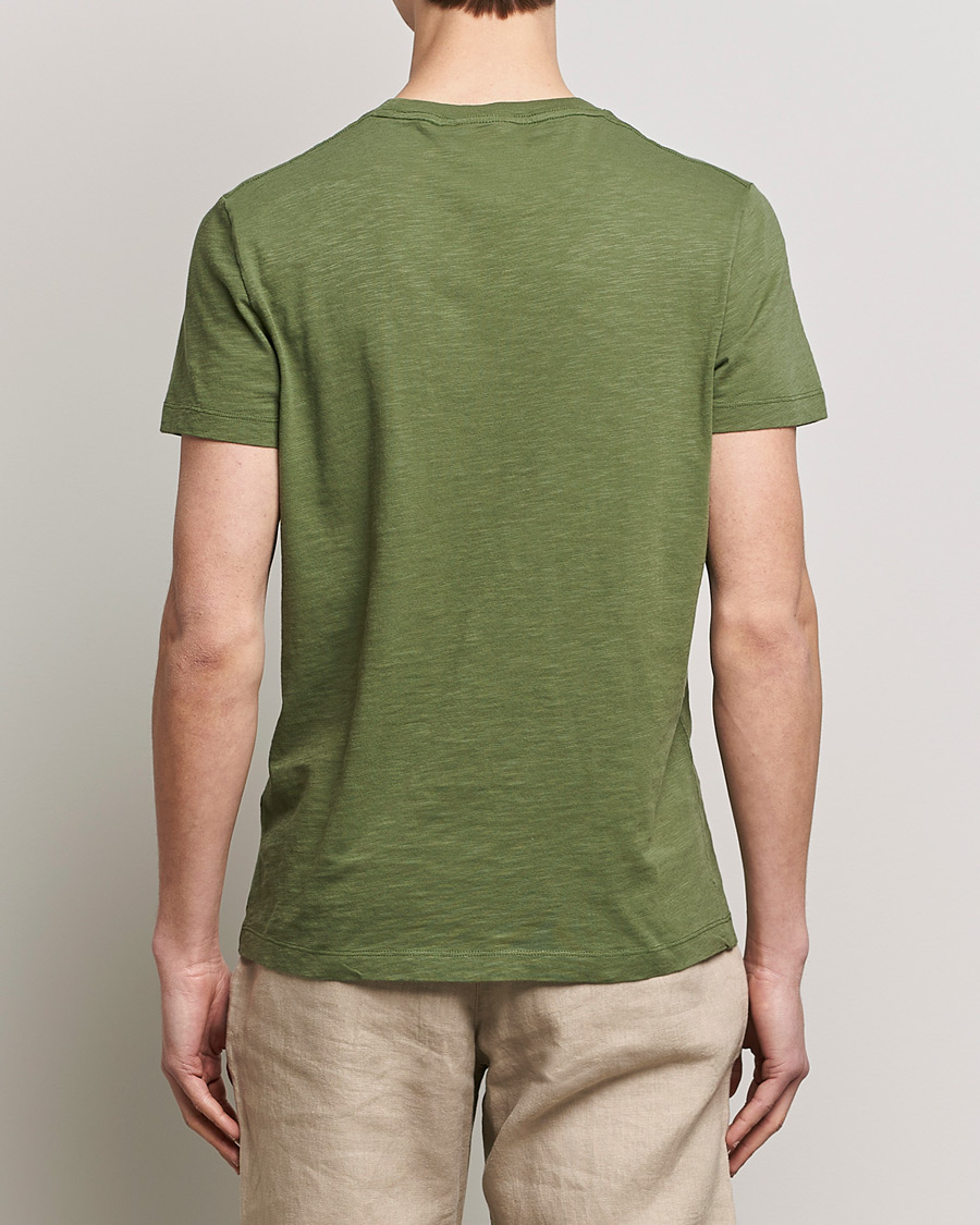 Mies | T-paidat | Morris | Lily Slub Pocket Crew Neck Tee Olive
