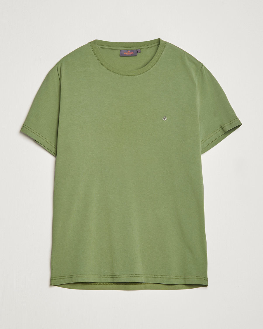 Mies | T-paidat | Morris | James Cotton T-Shirt Dark Green