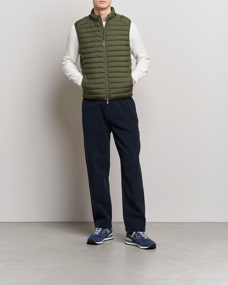 Mies | Ulkoliivit | Save The Duck | Leonard Lightweight Matt Padded Vest Dusty Olive
