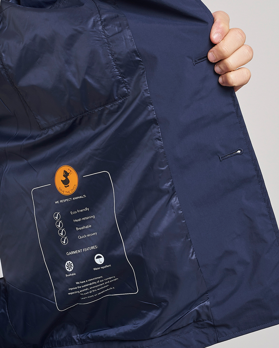 Mies | Takit | Save The Duck | Hamilton Recycled Nylon Coat Navy Blue