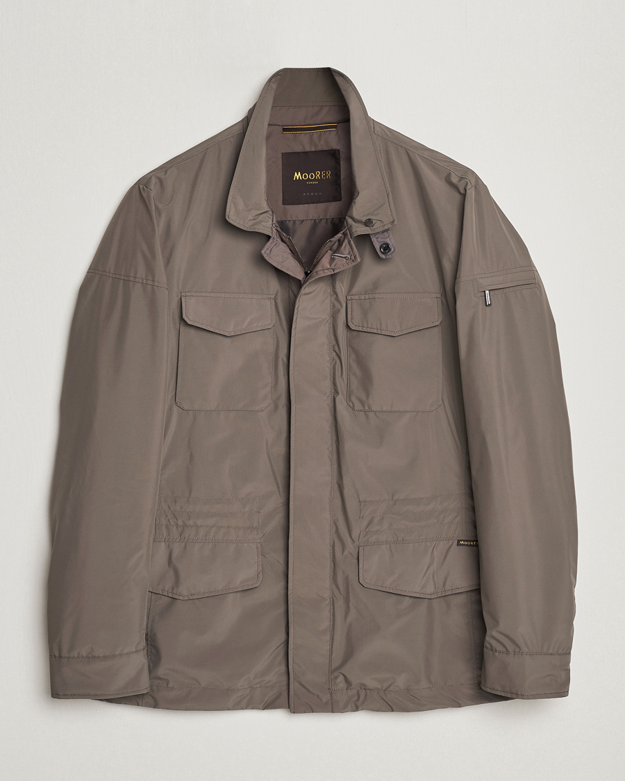 Mies | Takit | MooRER | Waterproof Nylon Field Jacket Brown