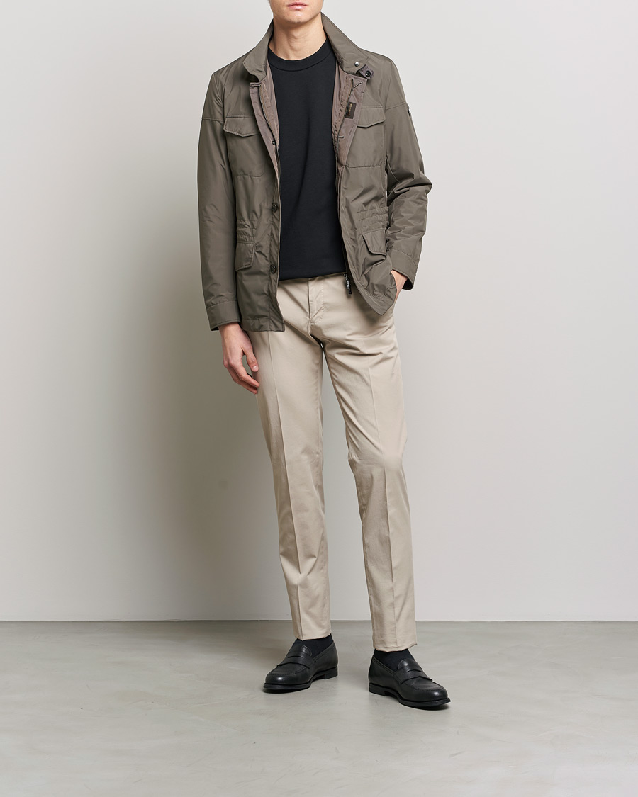 Mies | Takit | MooRER | Waterproof Nylon Field Jacket Brown