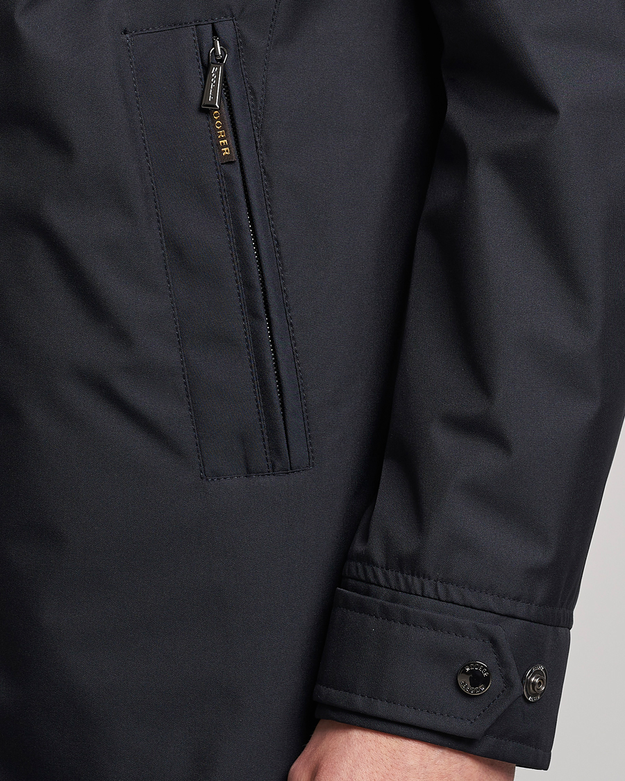 Mies | Takit | MooRER | Waterproof Hooded Coat Dark Blue