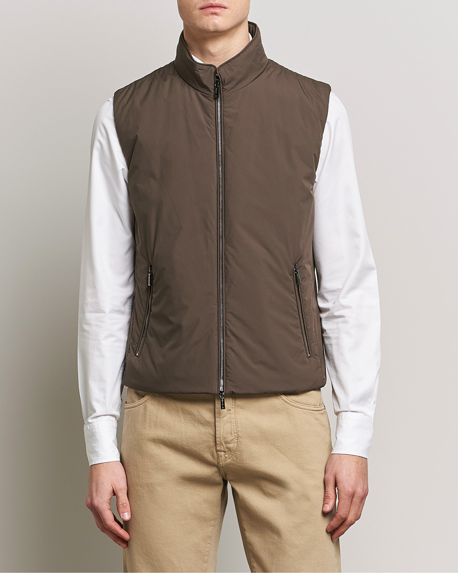 Mies | Ulkoliivit | MooRER | Senio Padded Vest Brown