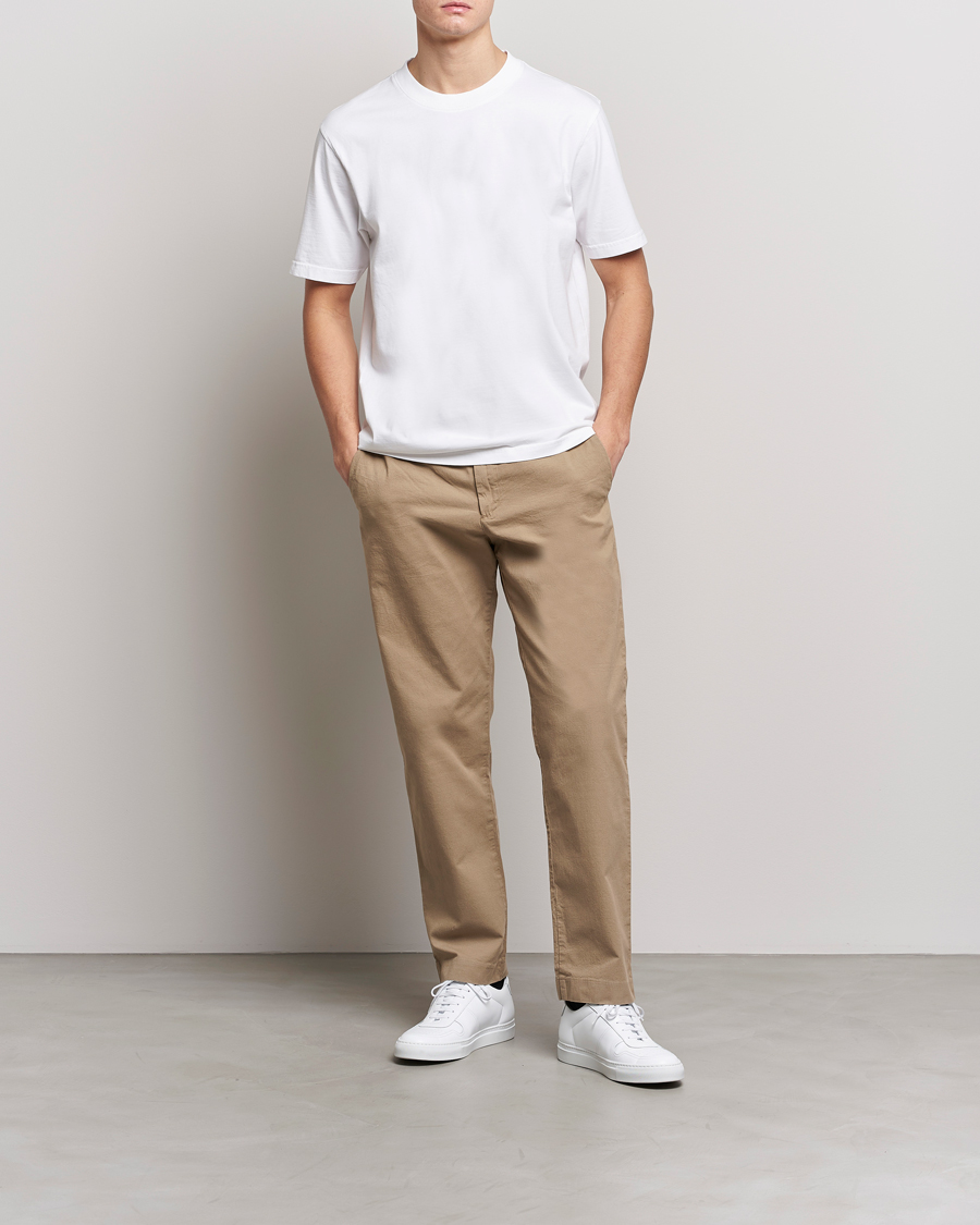 Mies | T-paidat | NN07 | Adam Pima Crew Neck T-Shirt White