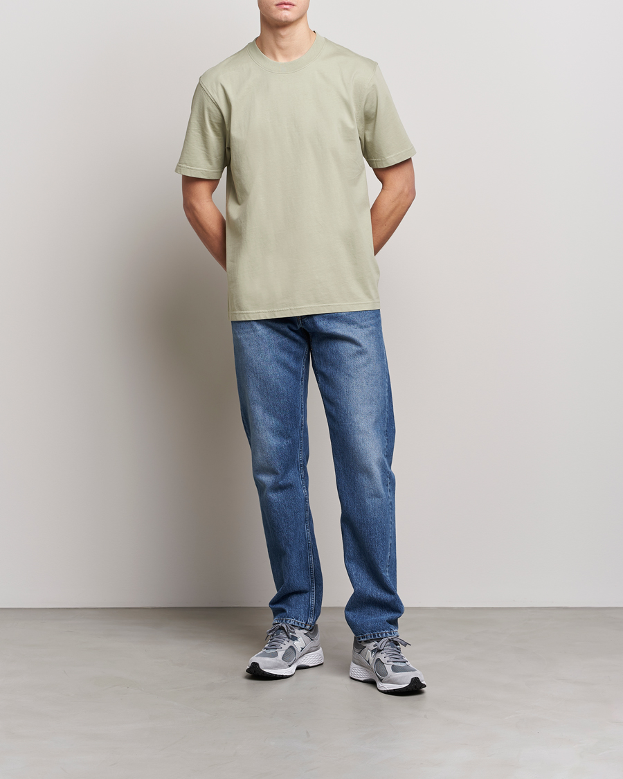Mies | T-paidat | NN07 | Adam Pima Crew Neck T-Shirt Pale Green
