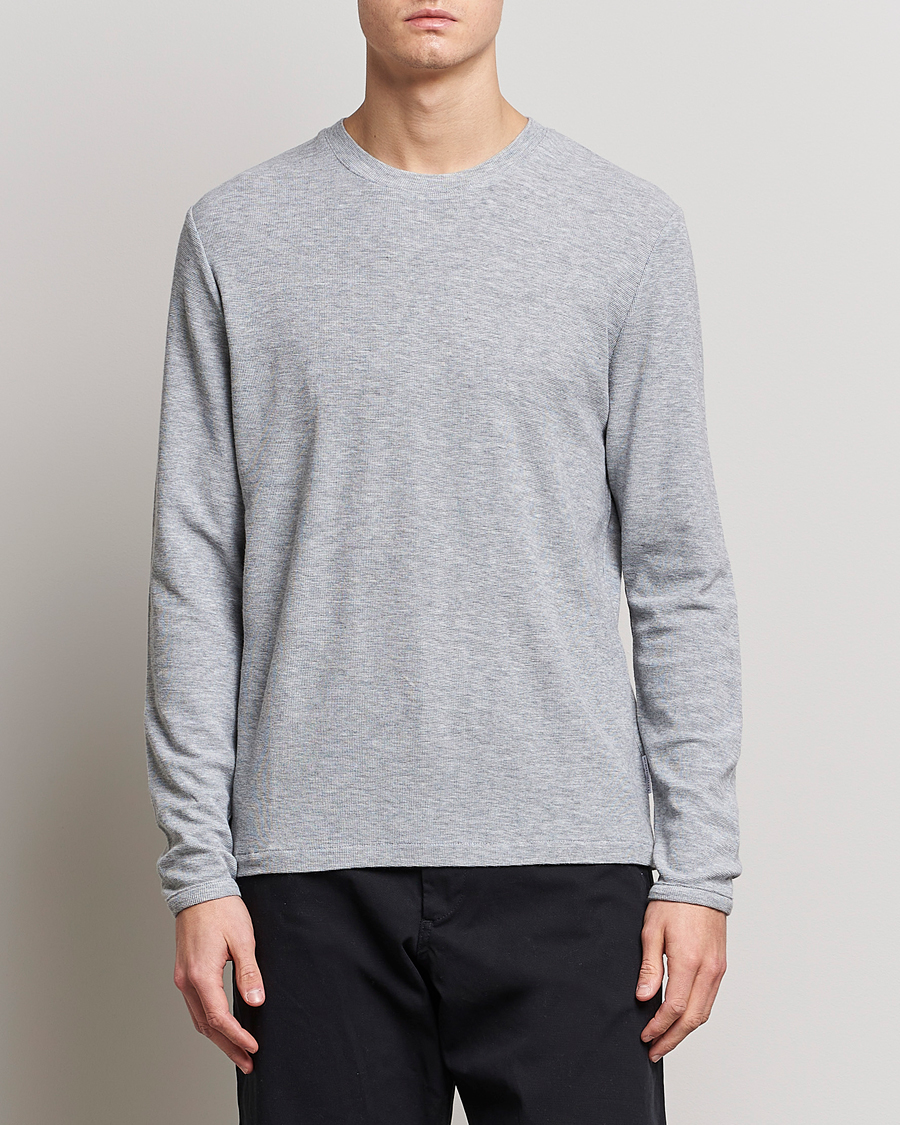 Mies |  | NN07 | Clive Knitted Sweater Light Grey Melange